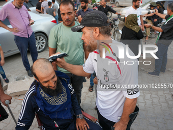 Solidarity with cancer patients in Afrin, northwestern Syria,on july 23, 2023,  as they shave their hair in support of cancer patients exper...