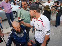 Solidarity with cancer patients in Afrin, northwestern Syria,on july 23, 2023,  as they shave their hair in support of cancer patients exper...