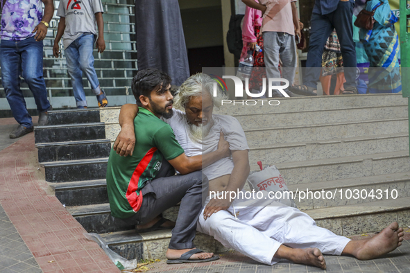 People suffering from dengue fever as they admitted for treatment at a government hospital in Dhaka, Bangladesh, on July 26, 2023. The dengu...