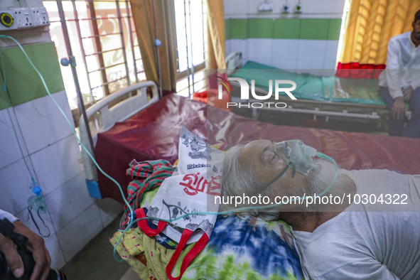 People suffering from dengue fever as they admitted for treatment at a government hospital in Dhaka, Bangladesh, on July 26, 2023. The dengu...