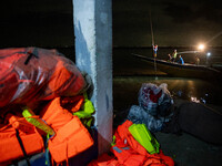 A boat passes by in Laguna Lake where another boat capsized killing more than 20 people, in Binangonan, Rizal Province, Philippines, on July...