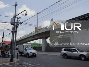 Panoramic view of a pole with loudspeakers of the Mexican Seismic Alert System (SASMEX) in Mexico City, which has been in operation for thre...