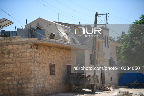 Pictures show the daily life in the city of Jinderes, northwest Syria, after 6 months of the devastating earthquake that struck Turkey and n...