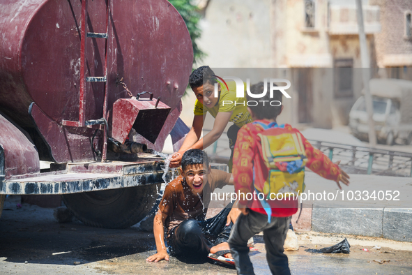 Pictures show the daily life in the city of Jinderes, northwest Syria, after 6 months of the devastating earthquake that struck Turkey and n...