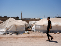 Pictures show the daily life in the city of Jinderes, northwest Syria, after 6 months of the devastating earthquake that struck Turkey and n...