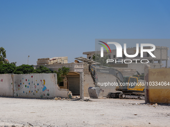 Pictures show the daily life in the city of Jinderes, northwest Syria, after 6 months of the devastating earthquake that struck Turkey and n...