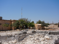 Pictures show the daily life in the city of Jinderes, northwest Syria, after 6 months of the devastating earthquake that struck Turkey and n...