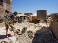 Pictures show the daily life in the city of Jinderes, northwest Syria, after 6 months of the devastating earthquake that struck Turkey and n...