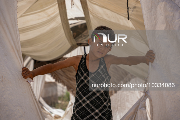 Pictures show the daily life in the city of Jinderes, northwest Syria, after 6 months of the devastating earthquake that struck Turkey and n...