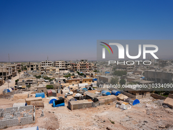 Pictures show the daily life in the city of Jinderes, northwest Syria, after 6 months of the devastating earthquake that struck Turkey and n...