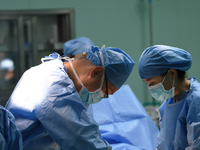 GUIYANG, CHINA - AUGUST 15, 2023 - Doctors operate on a patient at the People's Hospital in Guiyang, Guizhou province, China, August 15, 202...