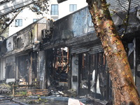 5-alarm fire in Brooklyn, New York, United States on August 20, 2023 damages several stores on Lee Avenue Sunday. Several firefighters were...