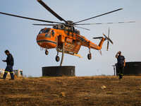 A wildfire raging on the outskirts to the northwest of Athens, Greece, has destroyed residences and currently poses a danger to the core of...