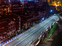 CHONGQING, CHINA - NOVEMBER 18, 2022 - (FILE) The picture shows the Hongya Cave landscape lighting is temporarily closed and the scenic area...