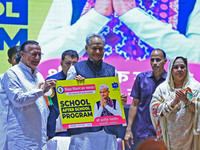 

Rajasthan Chief Minister Ashok Gehlot and State Education Minister BD Kalla are launching the 'School After School' program during a felic...