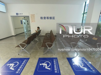 Citizens wait for treatment at Hangzhou Rehabilitation Hospital in Hangzhou, east China's Zhejiang province, Sept 6, 2023. (