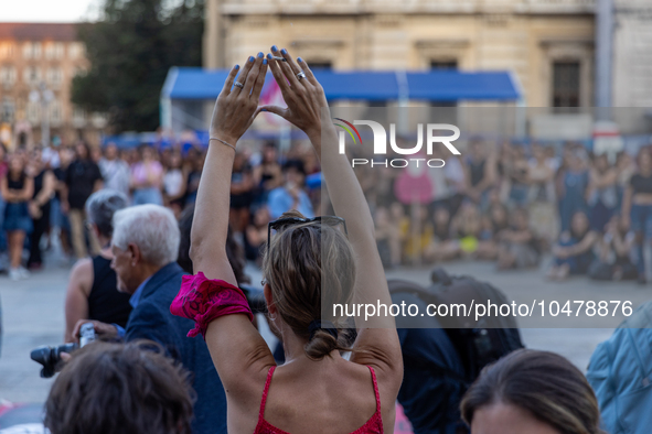 08/09/2023 Torino, Italy.
 Demonstration against femicides organized by the feminist collective ''Non Una di meno'' in Turin.
Italy is one o...