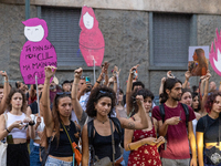 08/09/2023 Torino, Italy.
 Demonstration against femicides organized by the feminist collective ''Non Una di meno'' in Turin.
Italy is one o...