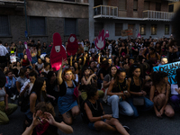 08/09/2023 Torino, Italy.
 Demonstration against femicides organized by the feminist collective ''Non Una di meno'' in Turin.
Italy is one o...