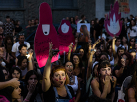 08/09/2023 Torino, Italy.
 Demonstration against femicides organized by the feminist collective ''Non Una di meno'' in Turin.
Italy is one o...