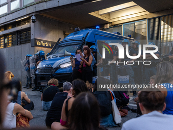 08/09/2023 Torino, Italy.
 Demonstration against femicides organized by the feminist collective ''Non Una di meno'' in Turin.
Italy is one o...