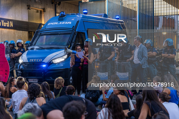 08/09/2023 Torino, Italy.
 Demonstration against femicides organized by the feminist collective ''Non Una di meno'' in Turin.
Italy is one o...