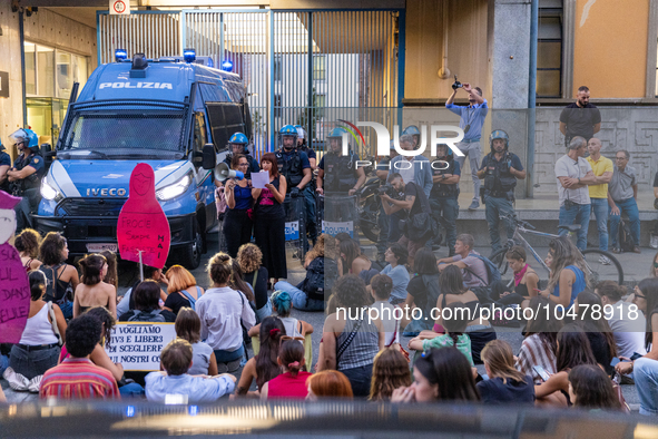 08/09/2023 Torino, Italy.
 Demonstration against femicides organized by the feminist collective ''Non Una di meno'' in Turin.
Italy is one o...