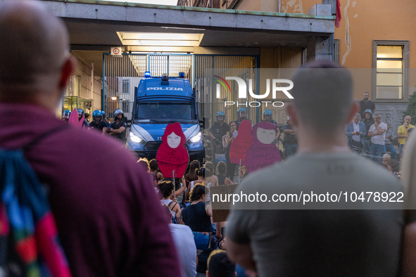 08/09/2023 Torino, Italy.
 Demonstration against femicides organized by the feminist collective ''Non Una di meno'' in Turin.
Italy is one o...