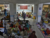 Dengue-infected patients under treatment at a hospital in Dhaka, Bangladesh, on September 9, 2023. The death toll from dengue has reached 71...