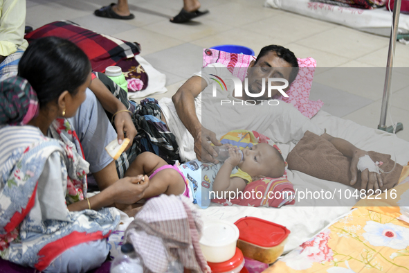 Dengue-infected patients under treatment at a hospital in Dhaka, Bangladesh, on September 9, 2023. The death toll from dengue has reached 71...