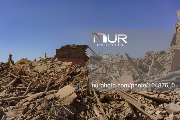 The village of Tafeghaghte was destroyed by the earthquake that shook Morocco.




 