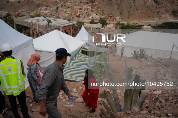 The village of Imi N'Tala, situated 75 kilometers southwest of Marrakesh, remains one of the villages where dozens of people are still trapp...