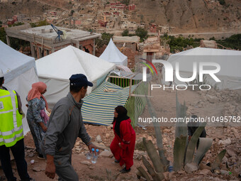 The village of Imi N'Tala, situated 75 kilometers southwest of Marrakesh, remains one of the villages where dozens of people are still trapp...