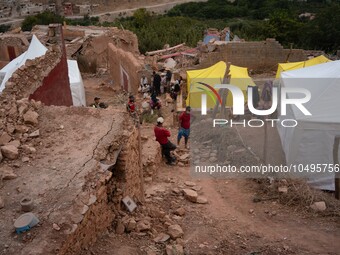 The village of Imi N'Tala, situated 75 kilometers southwest of Marrakesh, remains one of the villages where dozens of people are still trapp...