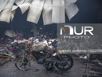 A fire broke out at Mohammadpur Krishi Market in Dhaka on September 14, 2023. A massive blaze has gutted shops in Dhaka's Mohammadpur Krishi...