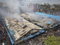 A fire broke out at Mohammadpur Krishi Market in Dhaka on September 14, 2023. A massive blaze has gutted shops in Dhaka's Mohammadpur Krishi...