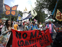 Thousands representing various groups participate in the ''End of Fossil Fuels'' protest across Midtown Manhattan on September, 17,2023 in N...