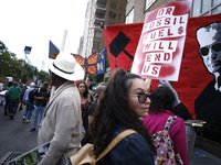 Thousands representing various groups participate in the ''End of Fossil Fuels'' protest across Midtown Manhattan on September, 17,2023 in N...