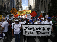 Thousands representing various groups participate in the ''End of Fossil Fuels'' protest across Midtown Manhattan on September, 17,2023 in N...