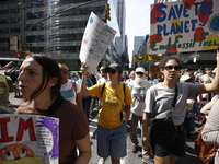 Thousands representing various groups participate in the ''End of Fossil Fuels'' protest across Midtown Manhattan on September, 17,2023 in N...