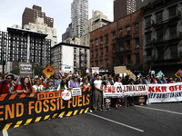 Thousands representing various groups participate in the ''End of Fossil Fuels'' protest across Midtown Manhattan on September, 17,2023 in N...