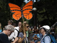 Thousands representing various groups participate in the ''End of Fossil Fuels'' protest across Midtown Manhattan on September, 17,2023 in N...