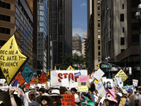 Thousands representing various groups participate in the ''End of Fossil Fuels'' protest across Midtown Manhattan on September, 17,2023 in N...