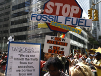 Thousands representing various groups participate in the ''End of Fossil Fuels'' protest across Midtown Manhattan on September, 17,2023 in N...