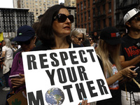 Thousands representing various groups participate in the ''End of Fossil Fuels'' protest across Midtown Manhattan on September, 17,2023 in N...