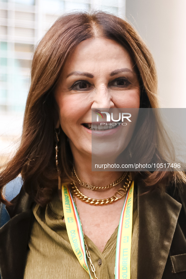 Daniela Santanche attends the regional assembly of Coldiretti at Palazzo Lombardia on September 15, 2023 in Milan, Italy 