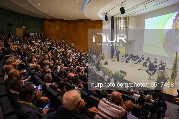 The regional assembly of Coldiretti at Palazzo Lombardia on September 15, 2023 in Milan, Italy 