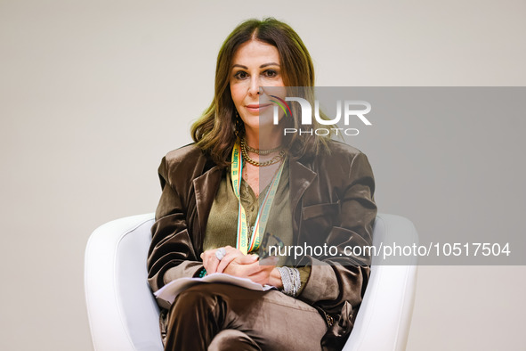 Daniela Santanche attends the regional assembly of Coldiretti at Palazzo Lombardia on September 15, 2023 in Milan, Italy 