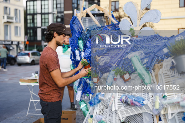 A moment of the Fridays For Future demonstration on September 15, 2023 in Milan, Italy. 