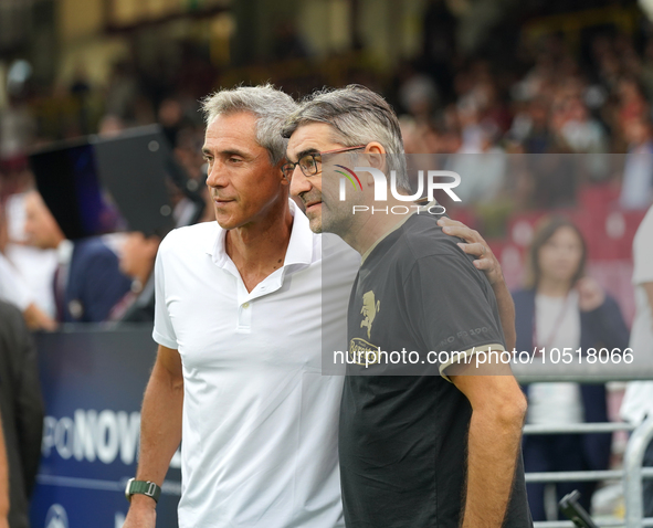 Paulo Sousa head coach of Us Salernitana 1919 during the Serie A TIM match between US Salernitana and Torino FC in Salerno, Italy, on Septem...